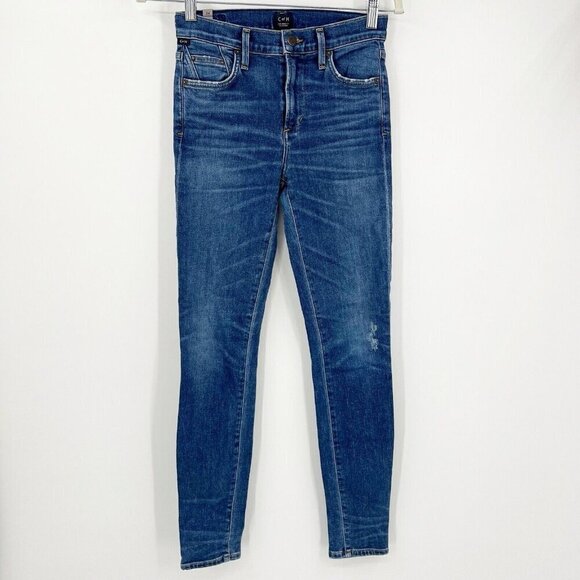 Citizens of Humanity COH Rocket High Rise Skinny Jeans 24 Cotton Stretch TAOS - Picture 2 of 7